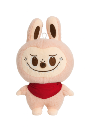 Jucarii de plus - Iepuras Plus 35 cm – Jucarie Pufoasa cu Esarfa Rosie, Model Amuzant si Adorabil
