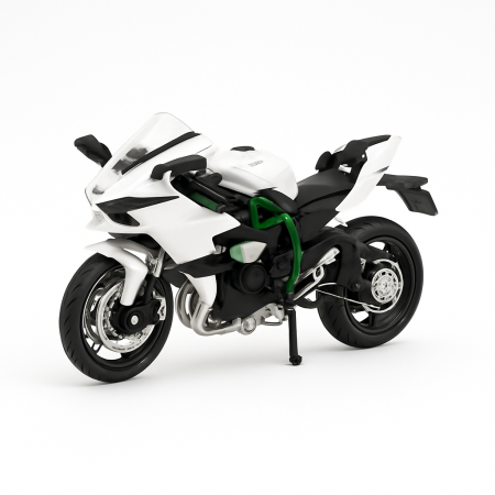 Machete si jucarii de metal - Motocicleta Metalica Die-Cast ZXY – Model Sport, 19x9 cm, cu Vitrina Transparenta