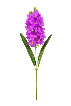 Flori Artificiale - Zambila artificiala eleganta mov aprins, 31 flori si 9 boboci, 75 cm