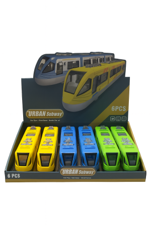 Jocuri si Jucarii - Tren electric cu baterii Urban Subway, 30 cm, lumini și sunete, 6 modele