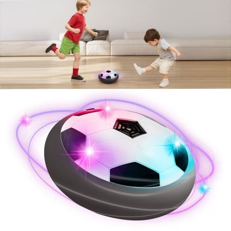 Jocuri si Jucarii - Minge Hoverball cu Lumini LED – Electric Air Floatage, Model 18x18 cm, Efect de Plutire