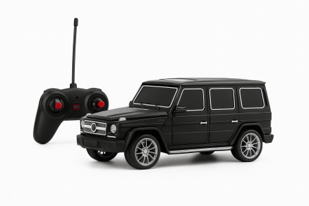 Jucarii cu radio control - Masina SUV cu radiocontrol 30x12 cm, model off-road urban, 27 MHz, culoare negru