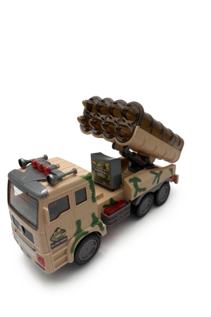 Jucarii interactive - Camion Militar cu Lansator de Rachete – 4D Lights, 27 x 13 cm