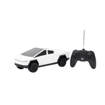 Jucarii cu radio control - Masina cu radiocomanda 33x15 cm, model Cyber, design futurist alb, jucarie pentru copii