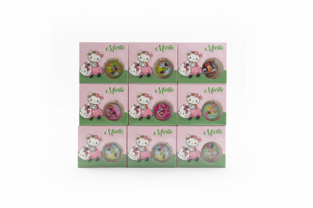 Martisoare - Set 27 Insigne Martisor pentru Copii cu Design Colorat, Ambalaj Individual, 7x1x9 cm