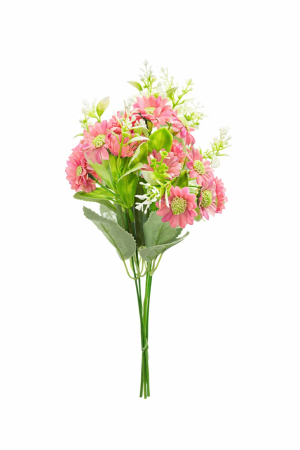 Flori Artificiale - Buchet artificial 25 de crizanteme roz 30 cm