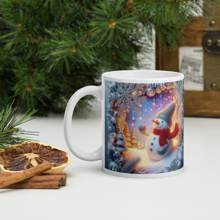 Cani tematice Craciun - Cana ceramica Craciun 330 ml (11 oz) – design festiv, rezistenta