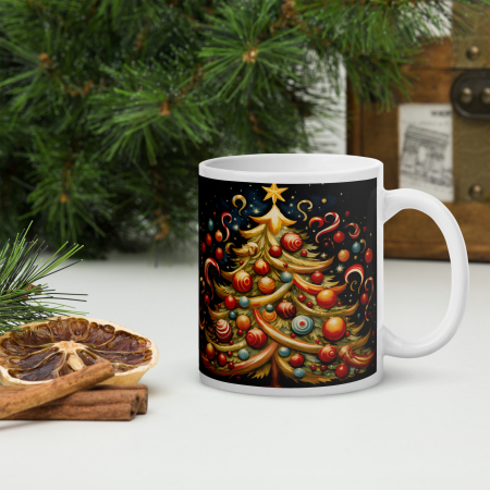 Cani tematice Craciun - Cana ceramica Craciun 330 ml (11 oz) – design festiv, rezistenta