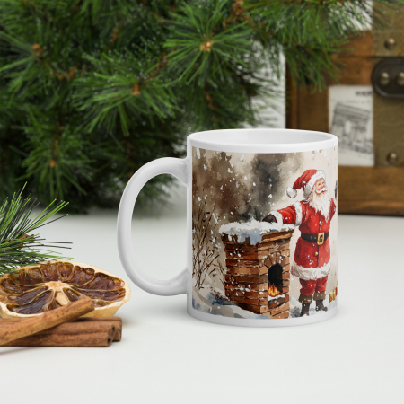 Cani tematice Craciun - Cana ceramica Craciun 330 ml (11 oz) – design festiv, rezistenta