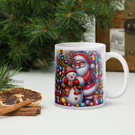Cani tematice Craciun - Cana ceramica Craciun 330 ml (11 oz) – design festiv, rezistenta