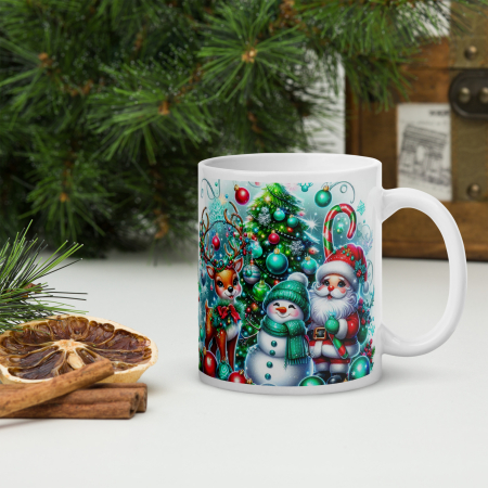 Cani tematice Craciun - Cana ceramica Craciun 330 ml (11 oz) – design festiv, rezistenta