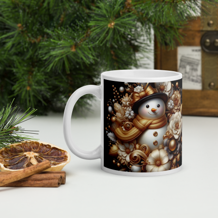 Cani tematice Craciun - Cana ceramica Craciun 330 ml (11 oz) – design festiv, rezistenta