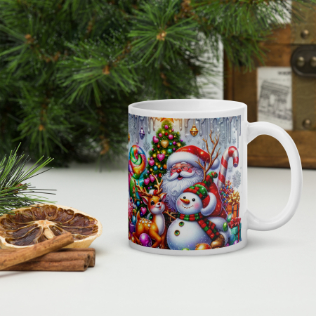 Cani tematice Craciun - Cana ceramica Craciun 330 ml (11 oz) – design festiv, rezistenta