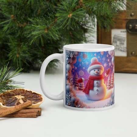 Cani tematice Craciun - Cana ceramica Craciun 330 ml (11 oz) – design festiv, rezistenta