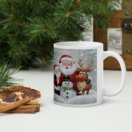 Cani tematice Craciun - Cana ceramica Craciun 330 ml (11 oz) – design festiv, rezistenta, Engros