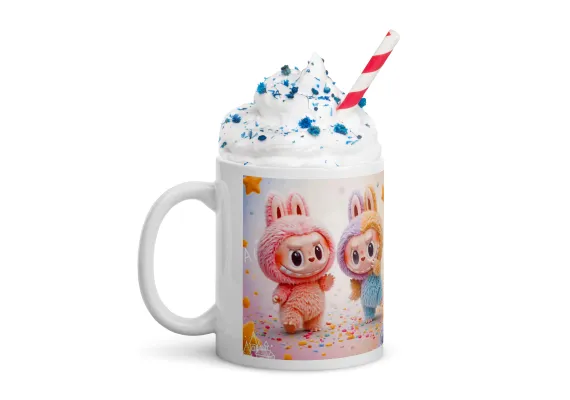 Jucarii Diverse - Cana Labubu 330 ml, ceramica – Design adorabil, perfectă pentru revânzare,