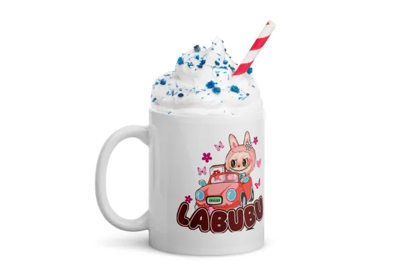 Jucarii Diverse - Cana Labubu 330 ml, ceramica – Design adorabil, perfectă pentru revânzare,