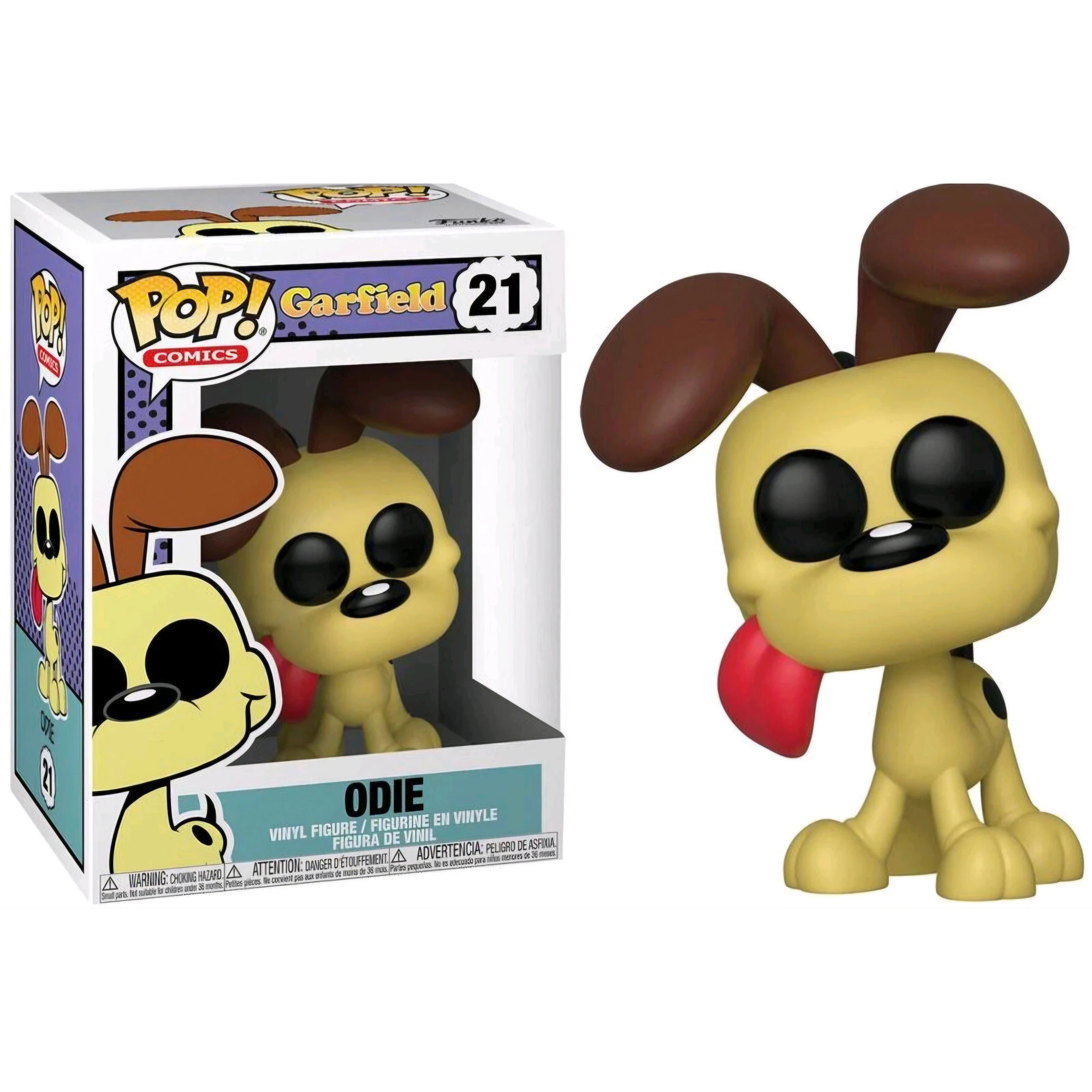 Figurine si animale plastic - Figurina Odie Vinyl 21 – Colectie Garfield, Cadou Amuzant pentru Fani