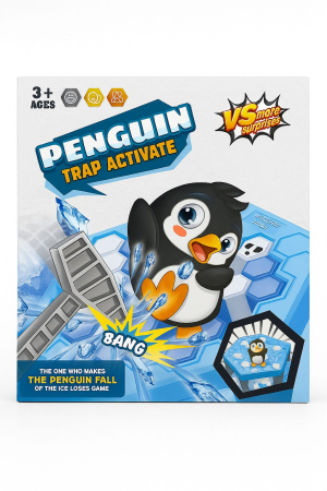 Jocuri si Jucarii - Joc Interactiv cu Pinguin- Penguin Trap Activate – Joc de Indemanare pentru Copii, 22x20cm