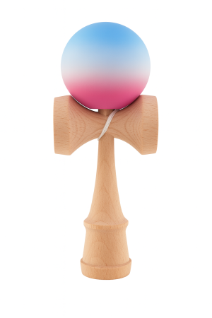 Jocuri si Jucarii - Kendama din lemn cu bilă degrade – jucărie educativă pentru copii