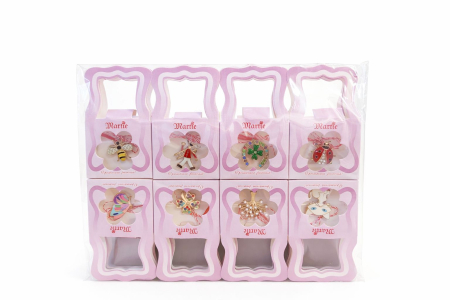 Martisoare - Set 20 Brose Martisor, 11x6 cm, modele mixte Animale / Cosar / Flori, Cadou 1 Martie