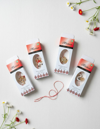 Martisoare - Set 20 brose martisor modele combinate, ambalaj individual premium