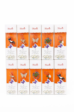 Martisoare - Set 24 Brose Martisor, 13x4 cm, modele mixte, Cadou 1 Martie Femei, Ambalate individual