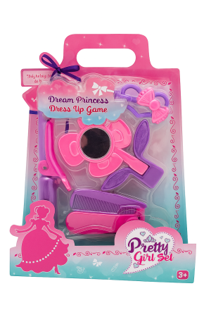 Seturi infrumusetare, doctor si bucatarie - Set Pretty Girl Dream Princess cu accesorii de infrumusetare pentru fetite,26x20cm, 3+ ani