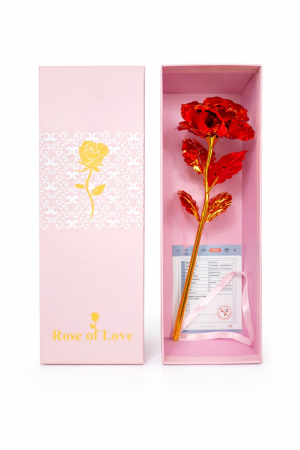 Aranjamente florale - Trandafir criogenat in glob cu cutie Rose of Love 15x14x12 cm, cadou primavara elegant