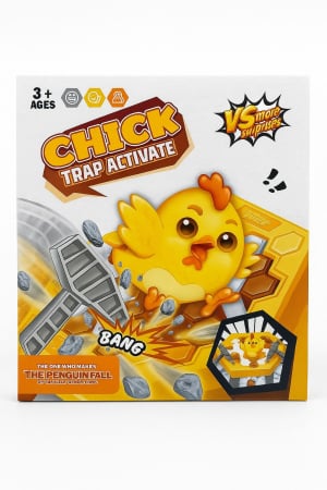 Jocuri si Jucarii - Joc Interactiv cu Puisor – Chick Trap Activate – Joc de Indemanare pentru Copii, 22x20cm