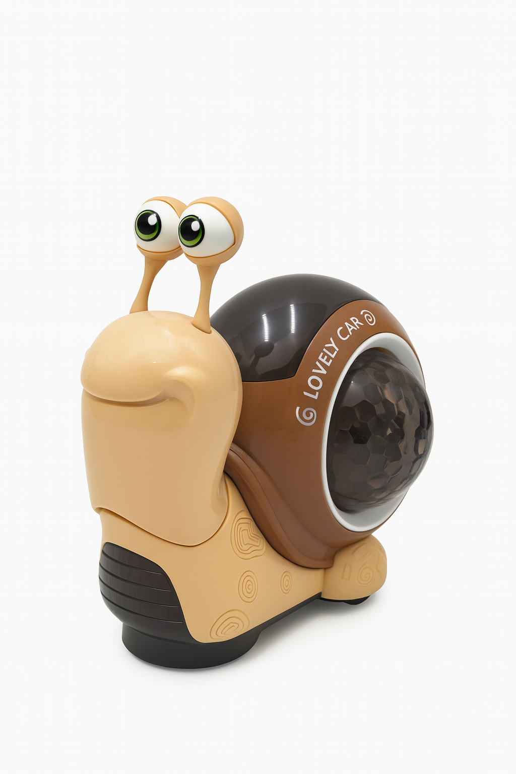 Jucarie Melc Muzical cu Proiector Lumini Disco 13 cm - Lovely Car