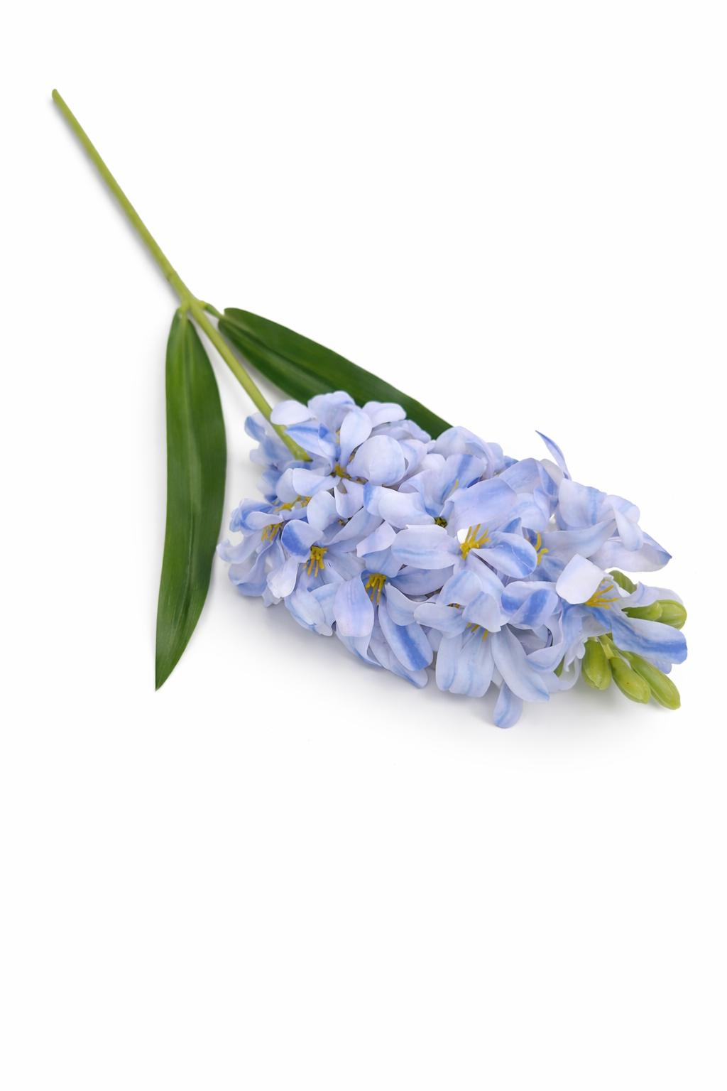 Zambila artificiala eleganta bleu-albastru, 31 flori si 9 boboci, 75 cm [2]