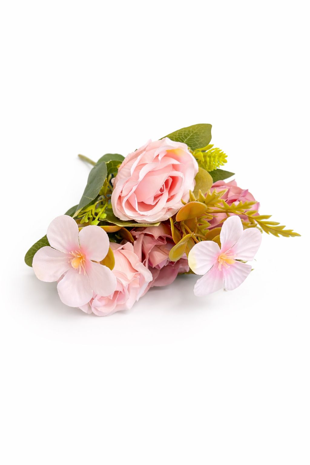 Buchet artificial elegant cu trandafiri si camelii, diametru 17 cm, inaltime 30 cm [2]