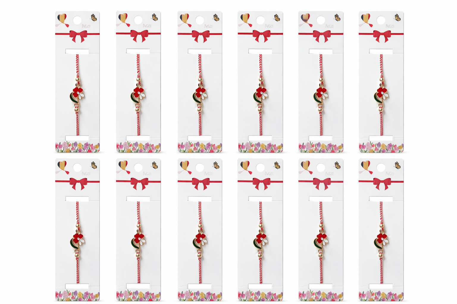 Set 12 Bratari Martisor cu Floare Norocoasa – Cadou 1 Martie pentru Femei, Ambalate Individual [4]