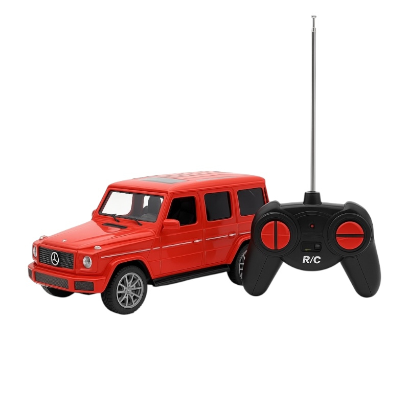 Masina SUV cu radiocomanda 30x12 cm, model rosu, jucarie pentru copii