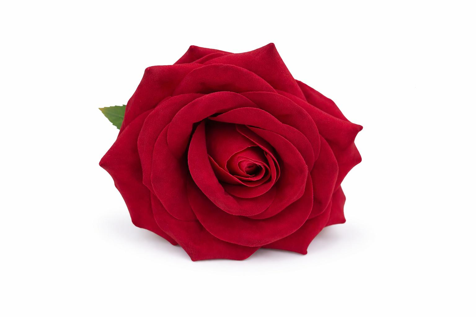 Trandafir artificial visiniu petale catifea aspect elegant natural 45 cm [2]