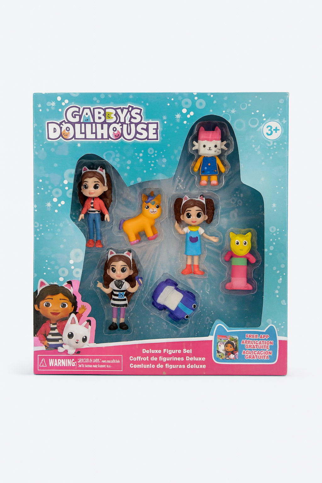 Set Deluxe Figurine Gabby house - 7 Personaje Colorate, Jucarie Copii 29x25.5 cm, Colectie Inspirata Din Serial