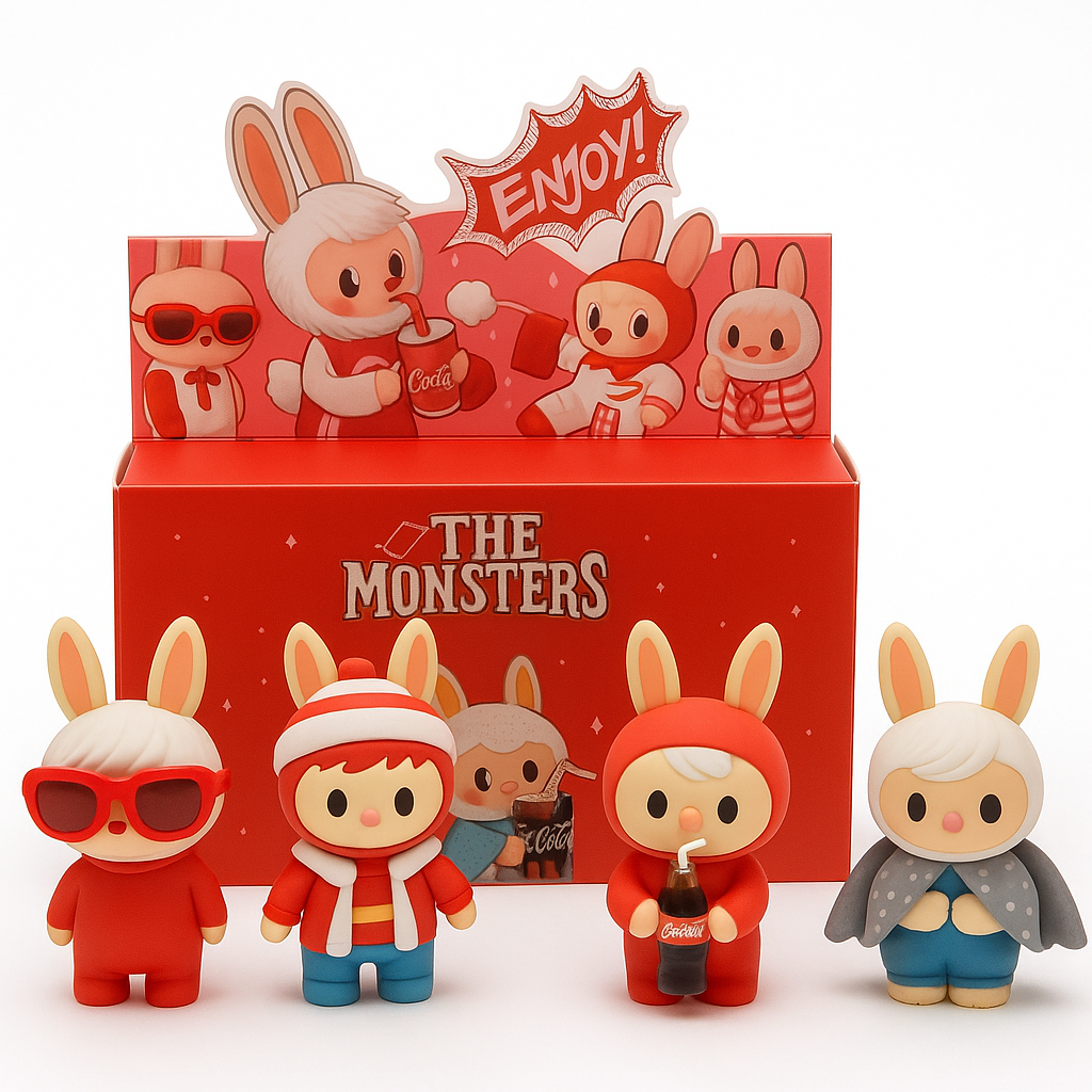 Set 6 Figurine The Monsters - Mini Figurine Cute surpriza, Colectie Kawaii