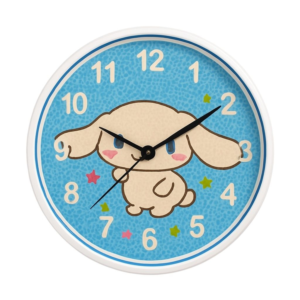 Ceas de Perete Albastru pentru Copii cu Personaj Dragut - Decor Camera