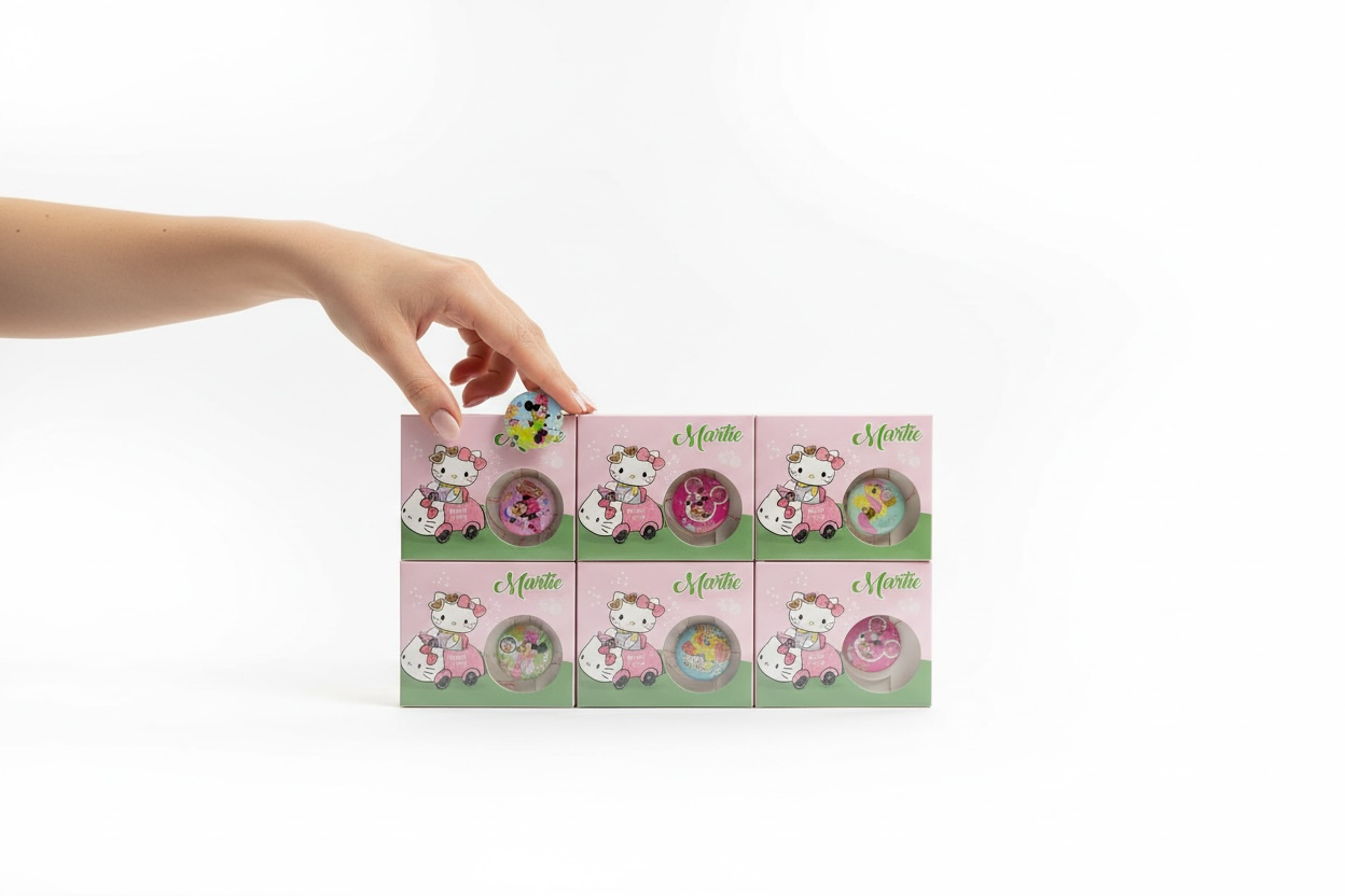 Set 27 Insigne Martisor pentru Copii cu Design Colorat, Ambalaj Individual, 7x1x9 cm [2]