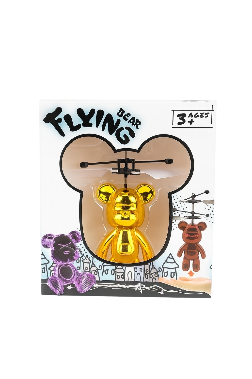 Jucarie Zburatoare cu Ursulet, Senzor de Miscare, Lumini, Model Hovering pentru Copii [1]