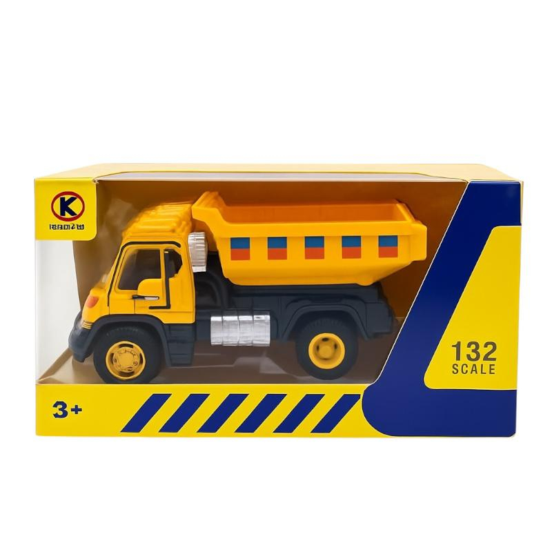Basculanta Jucarie Plastic Galben - Scara 1:32 Mecanism Ceara - Jucarie Copii 3+