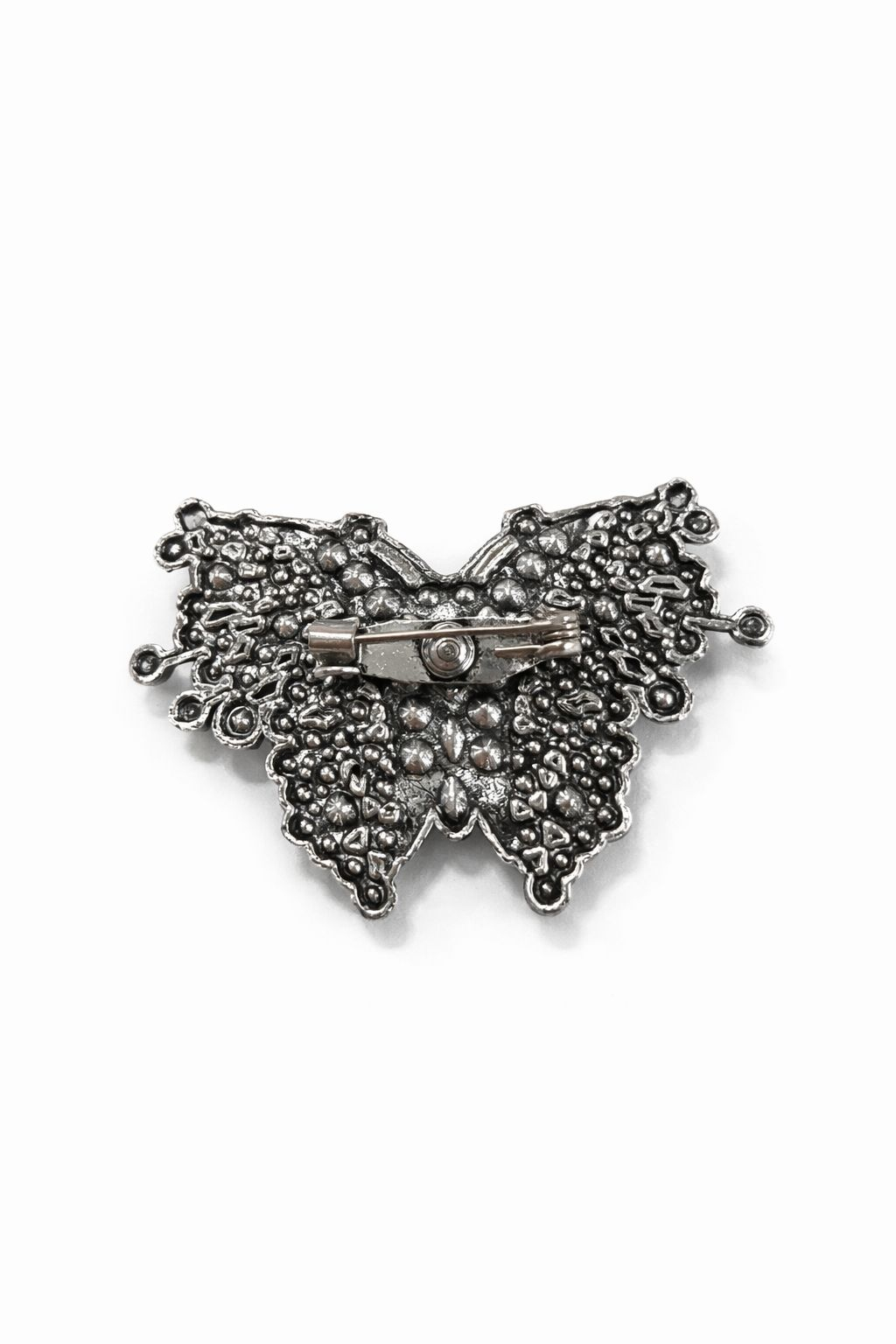 Brosa Fluture Multicolor Cristale Strasuri Argintiu Eleganta 5x3 cm [2]