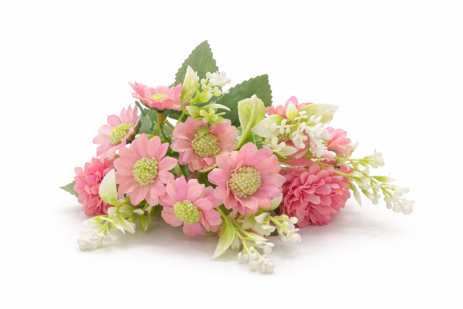 Buchet artificial 25 de crizanteme roz 30 cm [2]