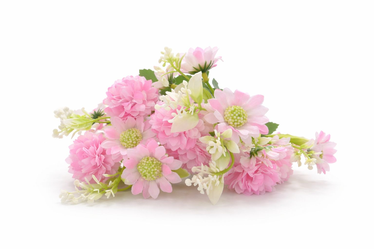 Buchet artificial 25 de crizanteme roz pudrat 30 cm [2]