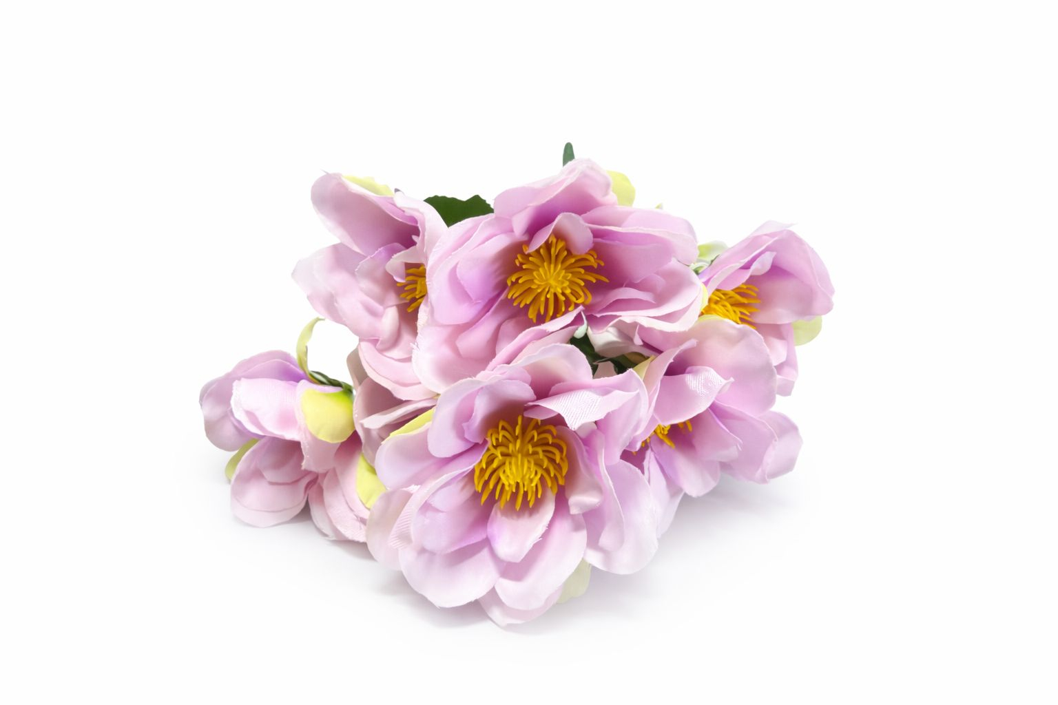 Buchet flori artificiale, 7 Bujori si flori decorative, 30 cm, Roz [2]