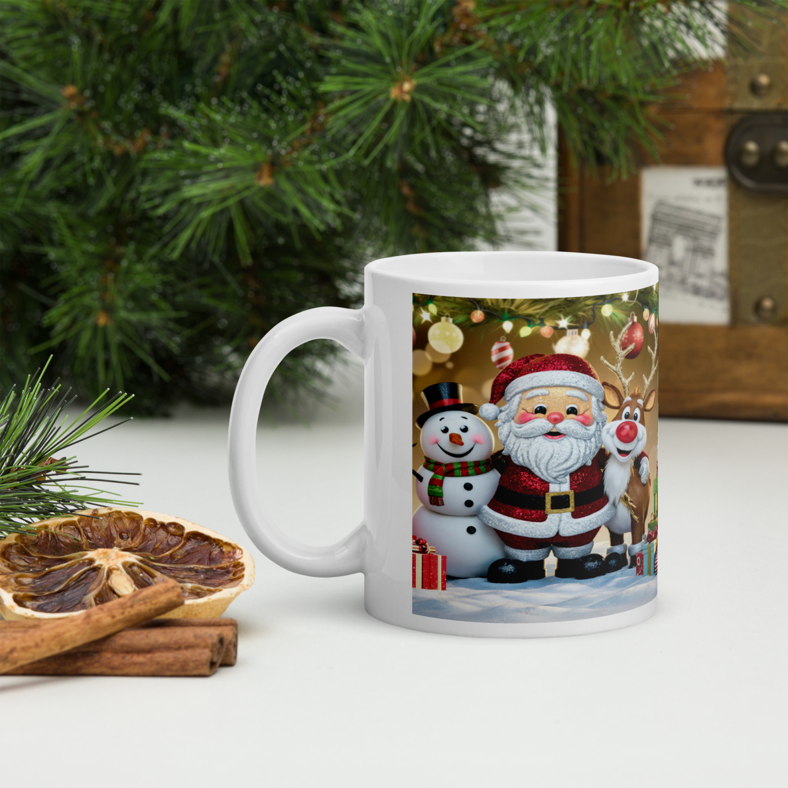 Cana ceramica Craciun 330 ml (11 oz) – design festiv, rezistenta, Engros [2]