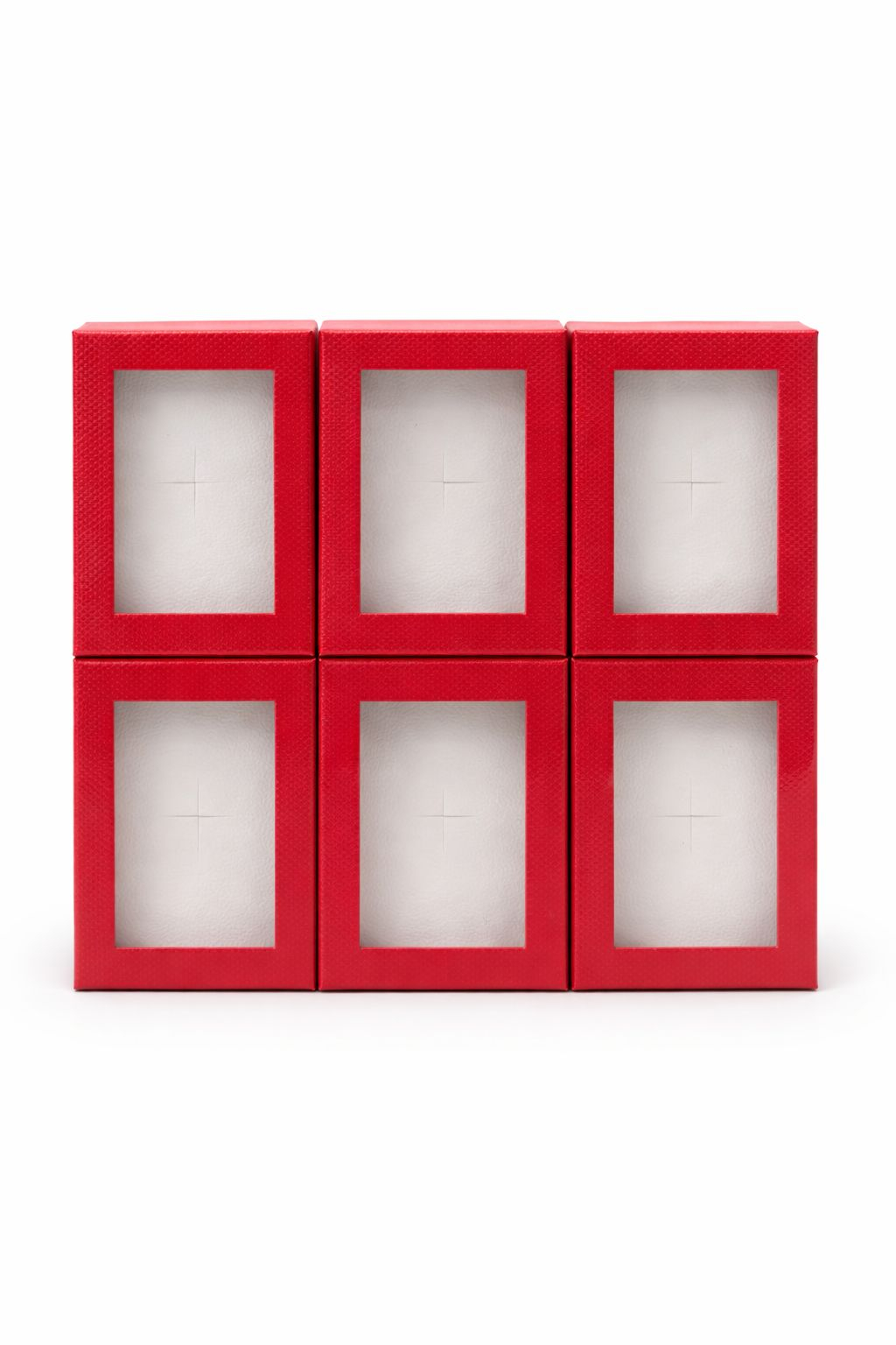 Cutie cadou pentru Martisor cu fereastra transparenta, 8.5x6x3 cm, Rosu [3]