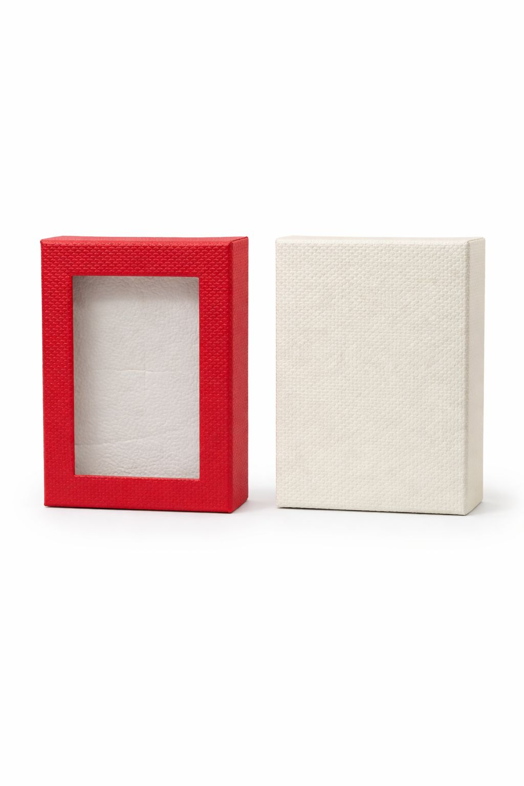 Cutie cadou pentru Martisor cu fereastra transparenta, 8.5x6x3 cm, Rosu [2]