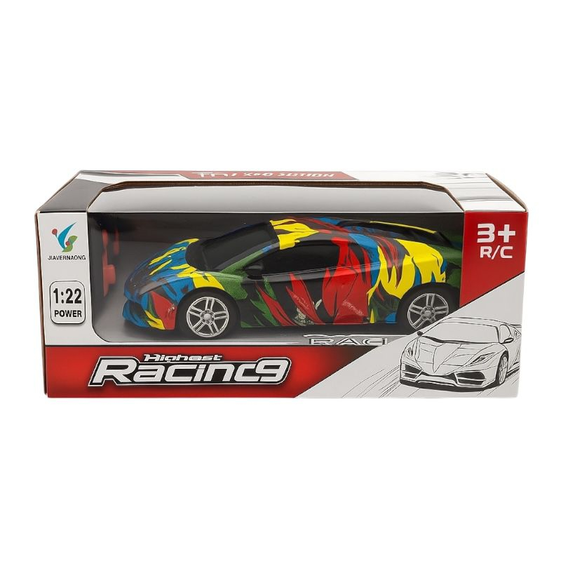 Masina Radio Control R/C Graffiti Colorata – Jucarie Copii Reflexe Viteza, 20cm [1]